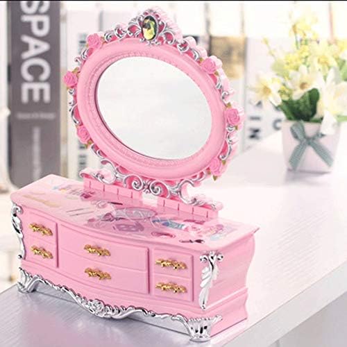 Makeup Box Music Portable Jewelry Storage Home Organizer Bitrthady Party Gift for Kids