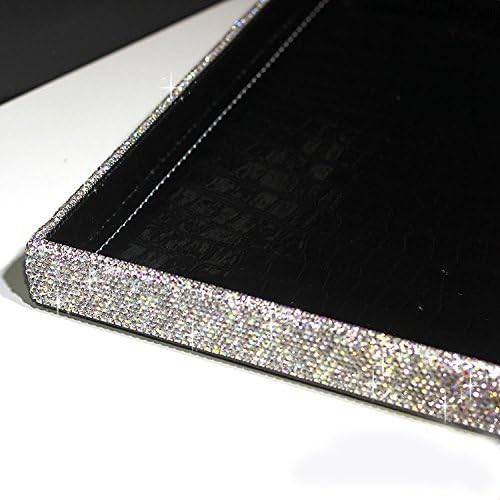 BestblingBling Classic Bling Rhinestone Jewelry or Makeup Storage Box Organizer Display Storage case for Desk or Table(Silver)