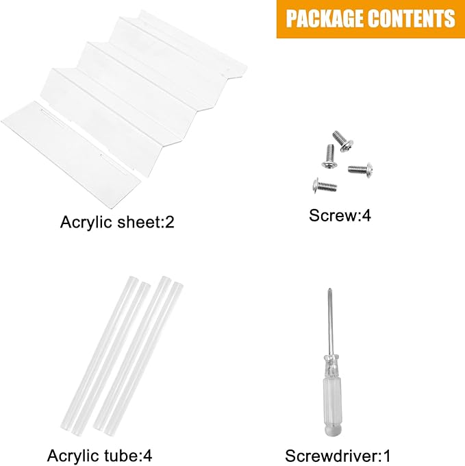 Cerpourt 4 Tier 9" Acrylic Riser Display Shelf - 2 Sets Clear Organizer for Perfume, FUNKO POP, Decoration and Collection Stand