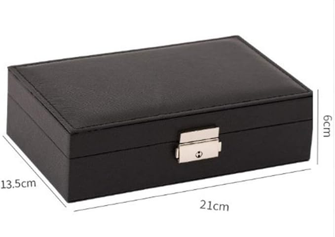 Pu Leather Watch Box Organizer Storage Box Case for Watch Ornament Make Up Container Organizer (Color : White)