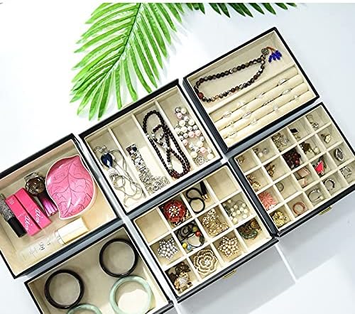 New Multilayer Jewelry Organizer Large Jewelry Box High Capacity Jewelry Casket Makeup Storage Beauty Travel Box