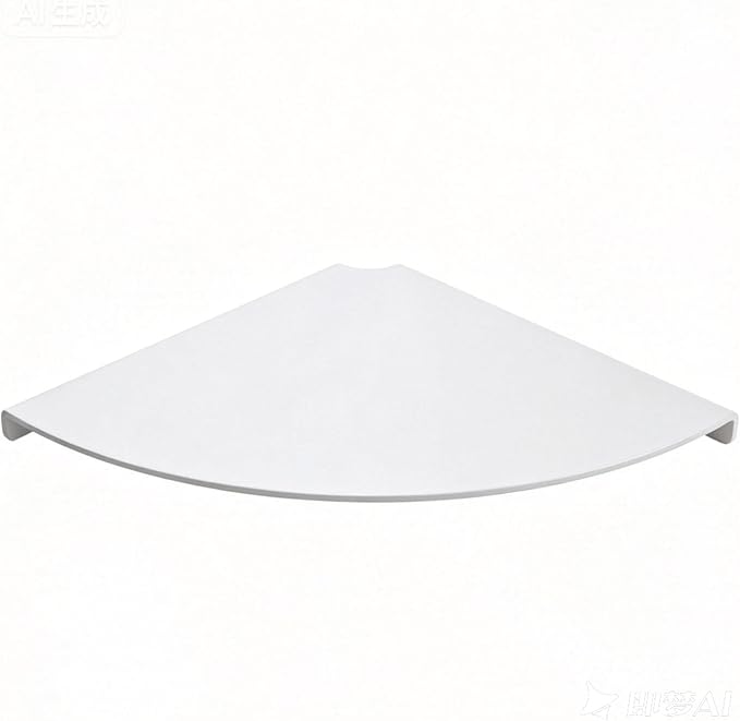 Corner Floating Shelf, 3.0mm Aluminum Alloy Corner Shelves wall Mounted (9 inch Corner Shelf White)