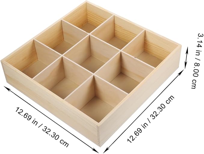 NOLITOY Wooden Jewelry Box Storage Organizer Compartment Desktop Makeup and Jewelry Organizer Elegant Design for Vanity Desk for Women