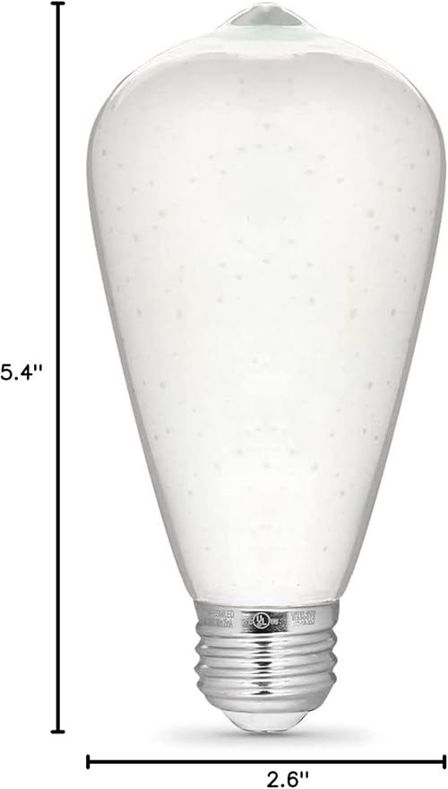 Feit Electric Infinity 3D Fireworks LED Light Bulb, ST19 LED Bulb, ST19/PRISM/LED,1 Count (Pack of 1), Multicolor