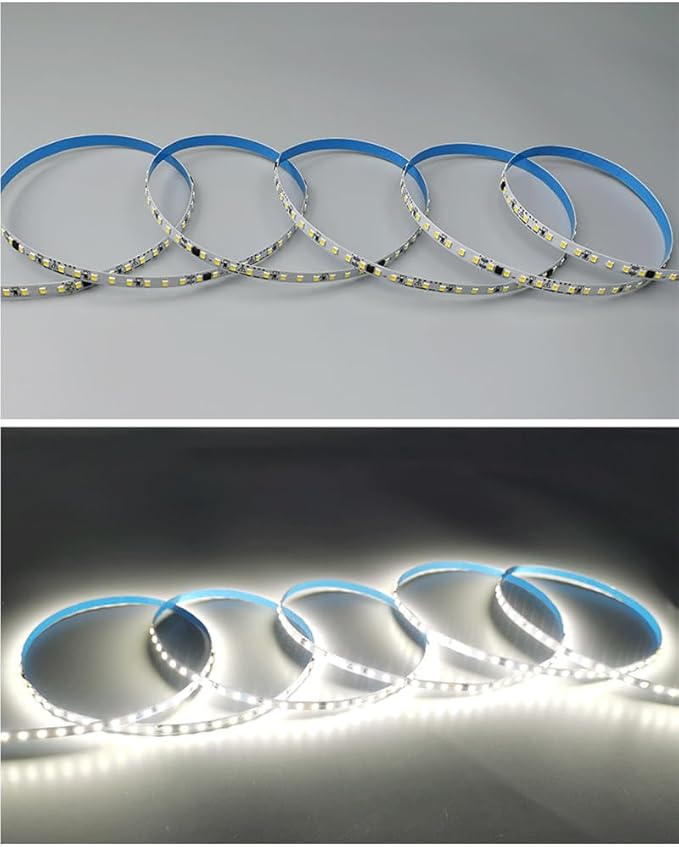 110V LED Strip Lights 120leds/m Flexible LED Tape, No Power Supply Needed (Natural White 4000K, 16.4FT), LED-STL120