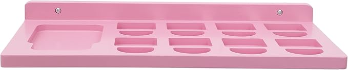 PHOENANCEE Floating Shelves for Little Tikes Story Dream Machine,Wall Shelf for Little Tikes Projector Books Audio Play Character Storage Tray Organizer for Toddlers and Kids Girls Boys,Oak(Pink)