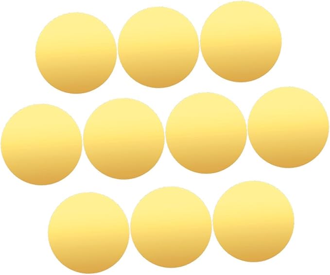 10x Decorative Mirror Trays, Acrylic Mirror Plates, Makeup Organizer, Candle Display Trays for Dressing Table, Dresser, Gold