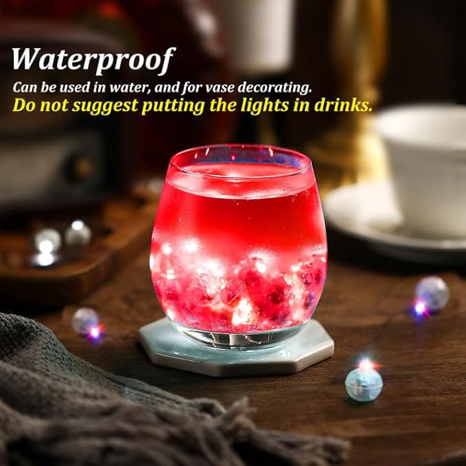 200PCs Balloon Lights, Long Standby Time Mini Ball Light, Mini Led Lights for Paper Lantern, Easter Eggs and Party Wedding Birthday Festival Christmas Decoration (Glow steadily Red)