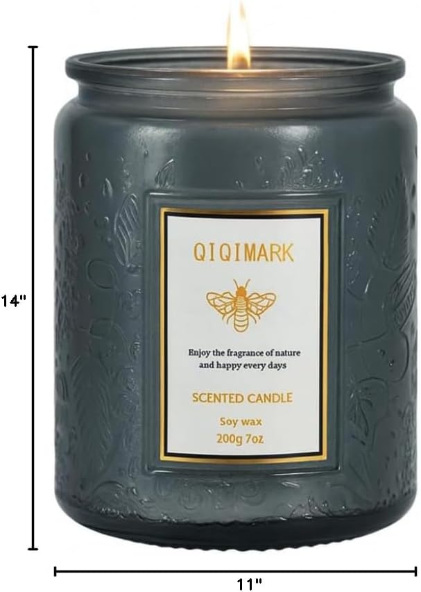 Candles for Home Scented, Christmas Gifts Candle Set for Women, Blue Volcano 7 oz 50 Hour Soy Wax Long Lasting Candles Gift for Birthday Mother's Thanksgiving Day Present