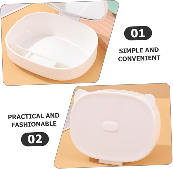 VALICLUD Cosmetic Organizer Box Hair Tie Organizer Portable Hair Clip Holder Jewelry Box Fashion Design