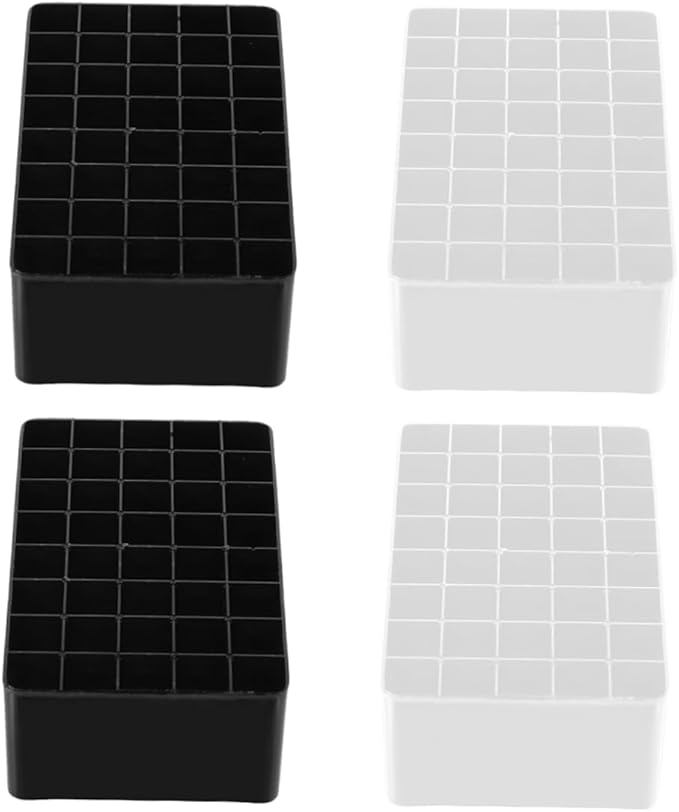Angoily 4pcs Multi-grid Desktop Cosmetics Organizer Boxes Sturdy Makeup Storage Cases for Home Office for Lipsticks and Items