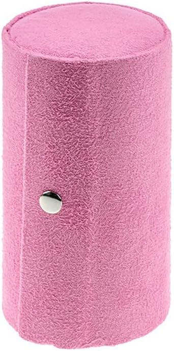 Cylinder Shaped Jewellery Storage Roll Case Velvet Travel Makeup Ring Ear Pendant Necklace Organizer Display Box (Color : B, Size : 13.5 * 7.5 cm) (C 13.5 * 7.5 cm)