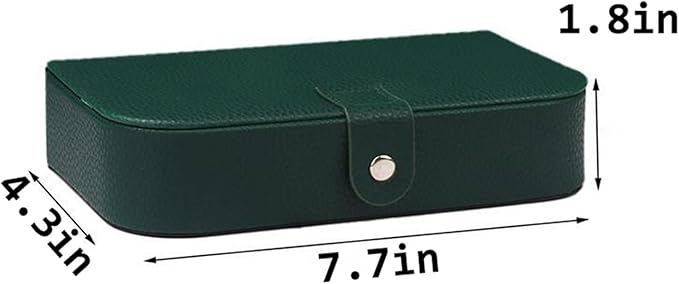 Makeup Organizer Retro Portable Jewelry Box Ear Studs Earrings Rings Bracelets Jewelry Storage Box Now Portable Storage Box Storage Box (Color : B, Size : 7.7 * 4.3 * 1.8in)