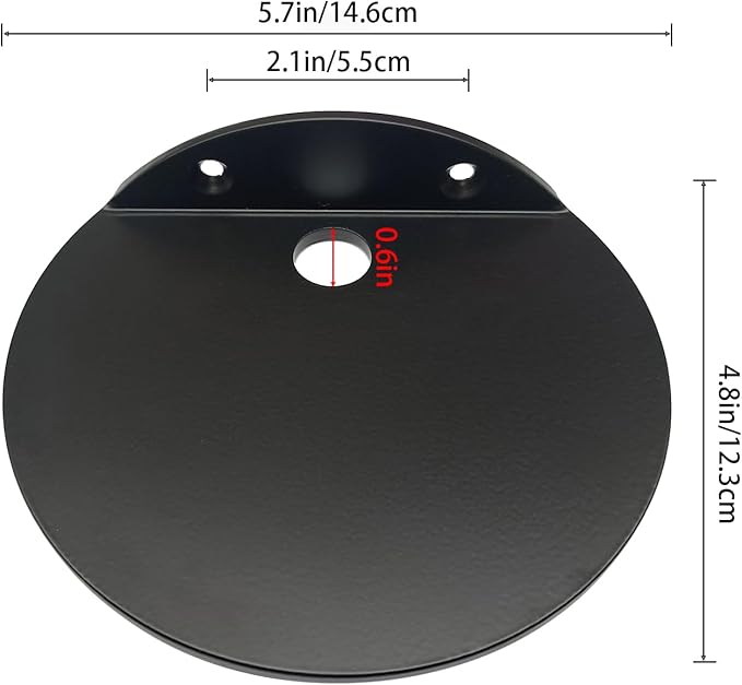 Small Wall Shelf,3.0mm Aluminum Alloy Small Floating Shelf,for Bathroom, Bedroom, Living Room, Kitchen,Office(Black 5.7 in)