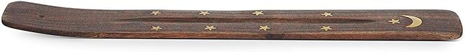 Yajna Traditional-Handmade-Burner Wooden-Incense-Stick-Strip-Holder Ash-Catcher-Stand for-Aromatherapy-Meditation-Yoga (Incense Holder 10 inch(1 pcs)