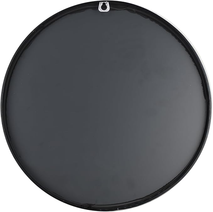 12-inch Aluminum Frame Modern Black Round wall Mirror, Suitable for Decorative Small Metal Frame Round Mirrors in bathrooms, Living Rooms, entrances, and corridors(Black, 12x12)