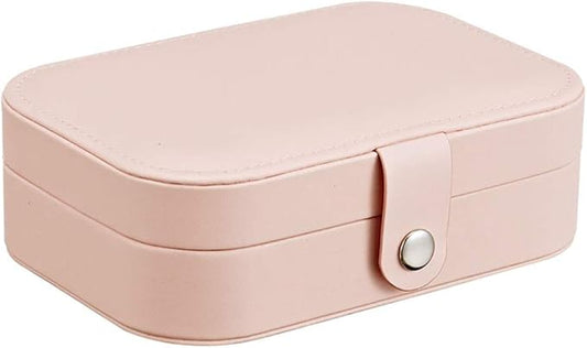 Jewelry & Cosmetic Storage Boxes Women Small Jewelry Box Organizer Mini Travel Jewelry Case Girls Travel Case Jewelry Holder for Earrings Brace