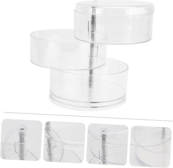 Jewelry Organizing Box Rotating Jewelry Storage Rack Desktop Makeup Organizer Storage Boxes