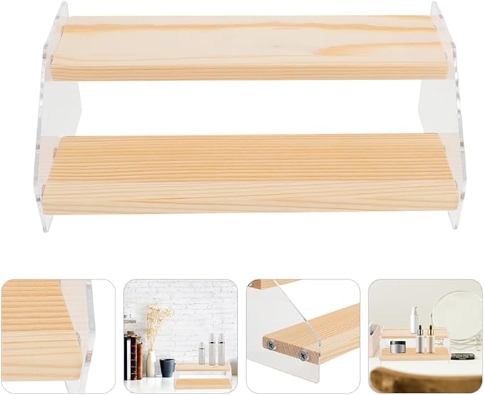 SEWACC Dessert Rack Wide Cake Storage Display Shelf for Office Makeup Organizer and Party Serving Tray Multi-Space for Cupcakes Snacks Candies and Fruit