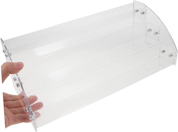OUNONA Display Riser for Perfume Organizer Makeup Holder for Dresser and Vanity Compact Storage for Efficient Desktop Display