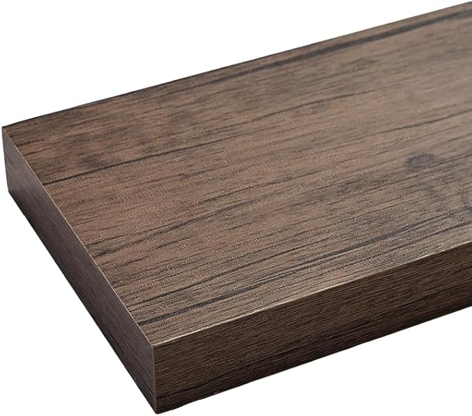 Floating Shelves for Wall, Bathroom Shelves Over Toilet, Wall Shelves & Book Shelf for Room, Hanging Shelf, Modern Wooden Mounted Floating Shelves, 48x7x1.5 in (Smoke Gray, Set of 1)