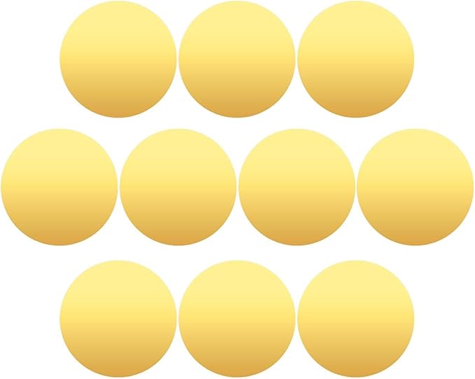10x Decorative Mirror Trays, Acrylic Mirror Plates, Makeup Organizer, Candle Display Trays for Dressing Table, Dresser, Gold