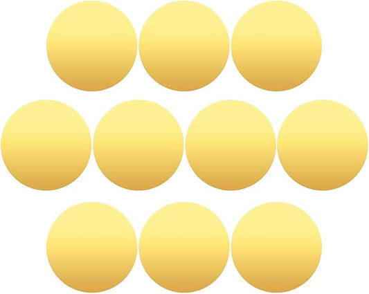 10x Decorative Mirror Trays, Acrylic Mirror Plates, Makeup Organizer, Candle Display Trays for Dressing Table, Dresser, Gold