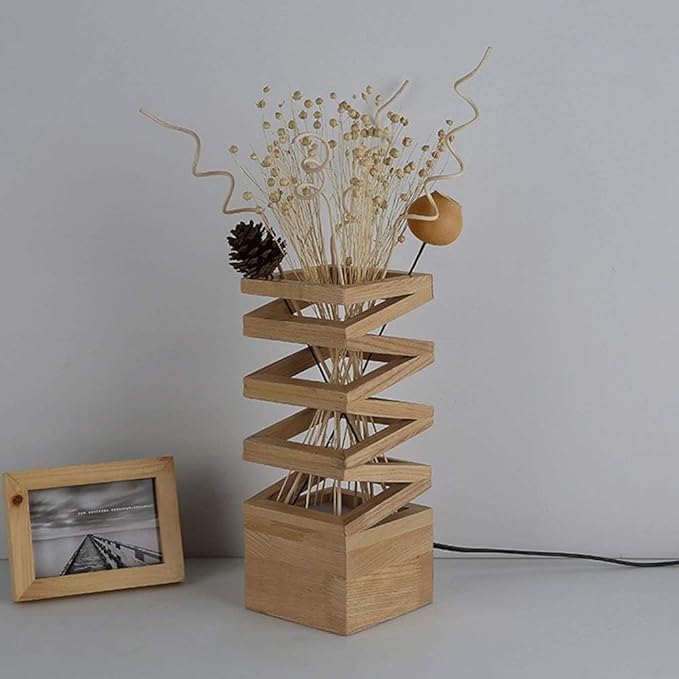 European Modern Ambient Lamp LED Wooden Table Lamp Bedroom Bedside Lamps,Home Lighting