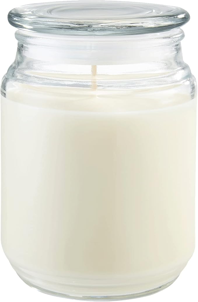 Candle-lite Scented Candles, Saltwater Lotus Fragrance, One 18 oz. Single-Wick Aromatherapy Candle with 110 Hours of Burn Time, White Color