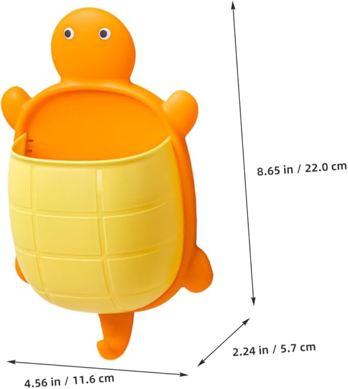 GARVALON Turtle Design Wall Mount Storage Box Pp Material Bathroom Makeup Organizer Floating Shelf for Living Room