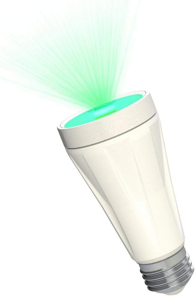 BlissLights BlissBulb - Laser Star Projector, Galaxy Lighting for Party, Holidays, Night Lights, Patios (Indoor/Outdoor, Standard E26 Base) - Green