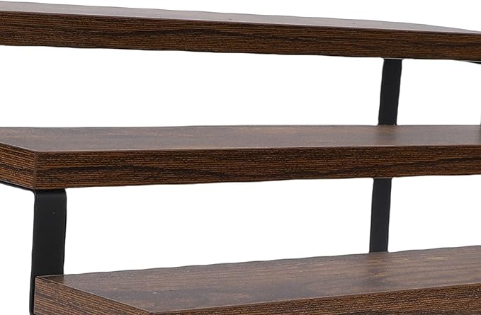 3 Tier Wooden Display Riser Stand, Perfume Stand Organizer for Makeup, Skincare Vanity Storage, Cupcake, Bathroom, Room Decor, Clear, 1 Pack (3 Tier)