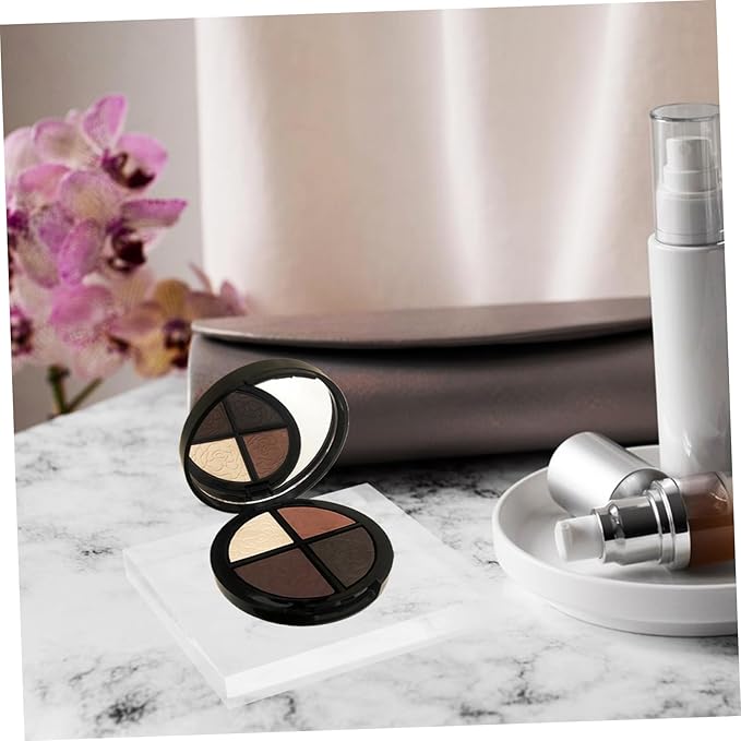 Baluue Makeup Display Stand Acrylic Display Block Base Square Pedestal for Cosmetics Organizer Jewelry Statue Storage