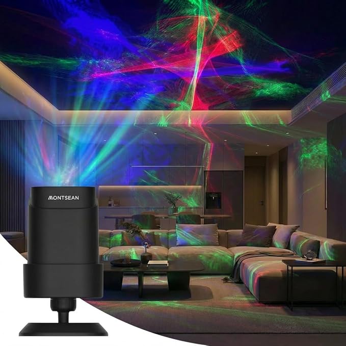 Star Projector Galaxy lamp,Aurora Projector Night Light,Northern Lights lamp for Bedroom Ceiling,Northern Lights for Home Decor,Baby Adults Bedroom,Mood Light,Dining Bar,Game Room