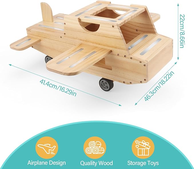 Airplane for Tonies Box Organizer Magnetic Shelf Storage, Compatible with Toniebox 1/2 Player Tonies Figures Characters for Children, Display Collection 20~30 Characters