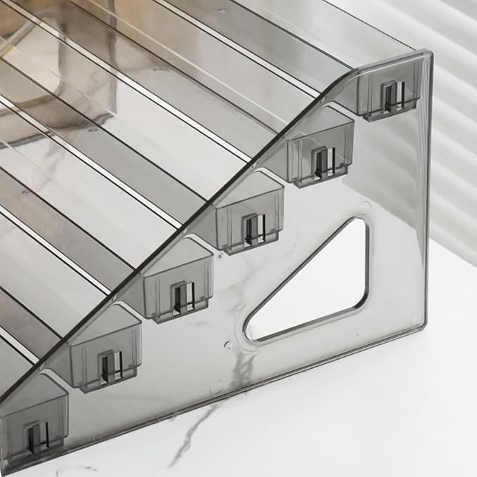 JHshop Acrylic Card Display Stands - 7 Tier Clear Acrylic Display Shelf, Makeup Organizer Perfume Organizer, Acrylic Shelves,Sticker Display,Card Stands for Display,Card Display Stand,Figure Display