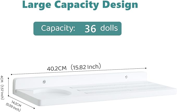 PHOENANCEE for Tonies Shelf Magnetic,for Toniebox Figures Storage Display Shelf 30-36 Character,Wall Floating Shelves Wooden,Compatible Charging Station for Children Kid's Room,Oak,1 Tier