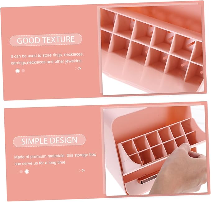 Large Capacity Makeup Organizer Drawer for Lip Gloss and Brooch Storage Elegant Decorative Jewelry Box for Vanity and Desktop Use