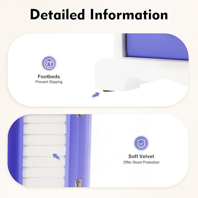 Wood Jewelry Organizer with 4 Drawers, Jewelry Organizer Box with Mirror Makeup and Organizer Women Ring Storage Box with 360° Rotatable Hook for Women