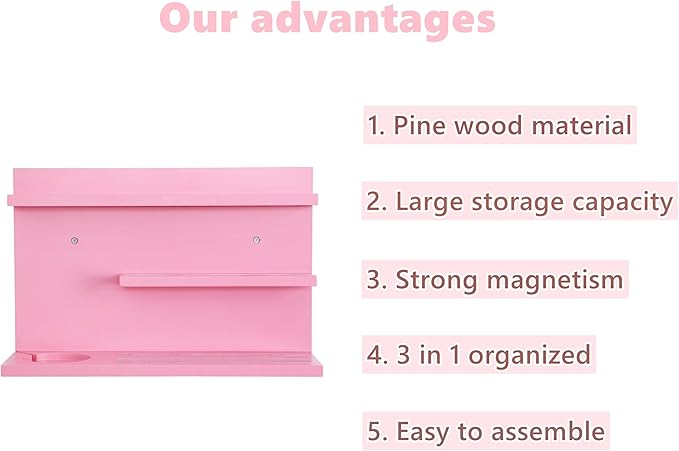 PHOENANCEE for Tonies Shelf Magnetic,for Toniebox Figures Storage Display Shelf 40-48 Character,Wall Floating Shelves Wooden,Compatible Charging Station for Children Kid's Room,Pine,3 Tier