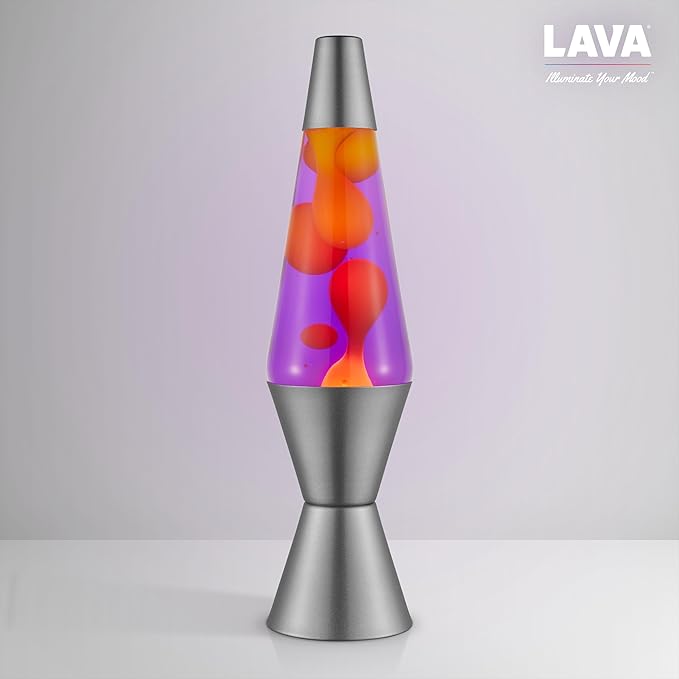 Lava® Lamp - 14.5" Purple Sunset - The Original Motion Light - Yellow Wax and Purple Liquid - Item #2635 (Amazon Exclusive),(Pack of 4)