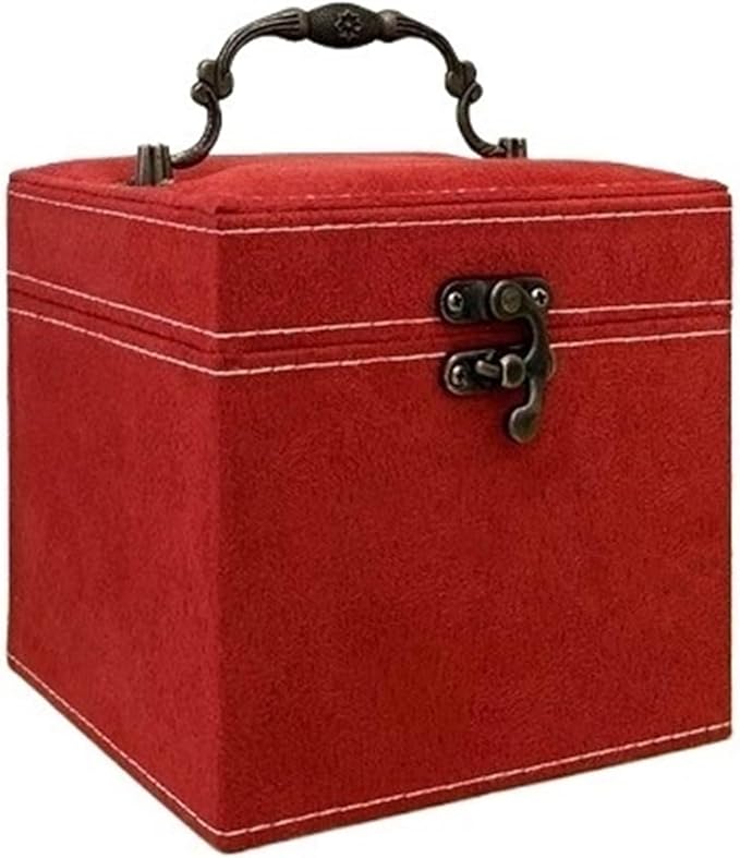 Makeup Organizer Jewelry Storage Box Jewelry Box Simple Storage Box Multi Functional Jewelry Box Three Layer Jewelry Box Storage Box (Color : F, Size : 4.7 * 4.7 * 4.7in)