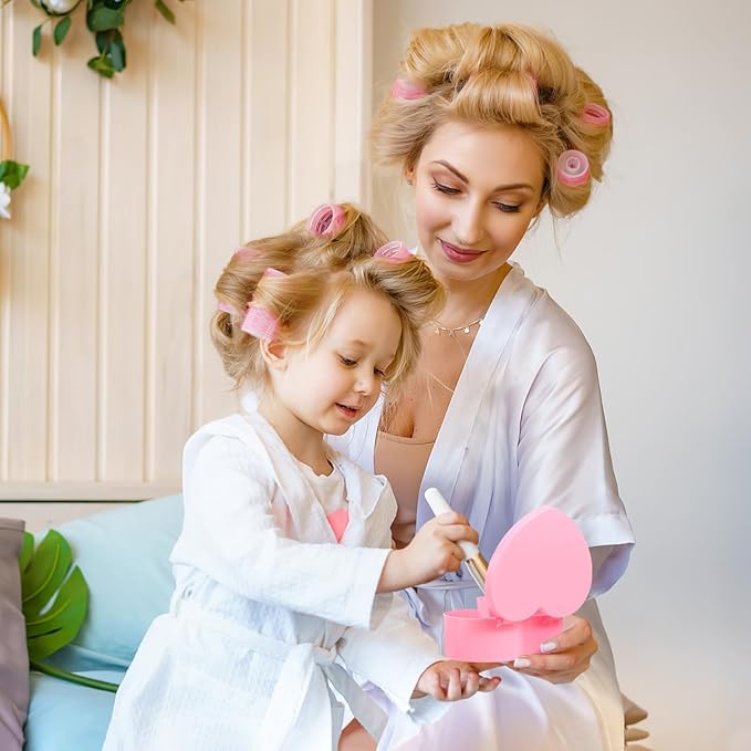 Cabilock Heart Shaped Jewelry Box for Girl: Pink Jewelry Storage Organizer with Heart Make up Mirror Jewelry Display Case Pendant Necklace Box for Earrings Rings Bracelets