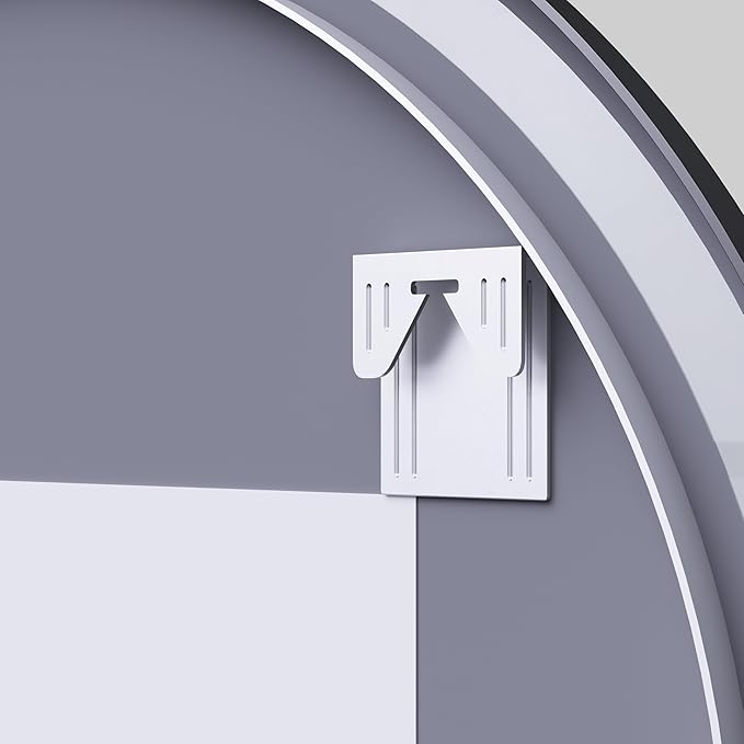 Itrue 36 Inch LED Bathroom Round Mirror, Black Metal Frame, Adjustable Color Temp & Brightness,Anti-Fog,Shatter-Proof Tempered Vanity Mirror for Wall