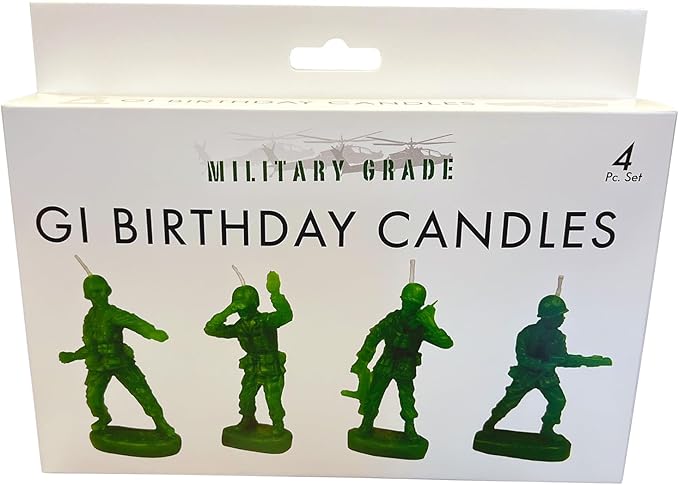 Streamline Imagined Decorative Birthday Candles - GI Birthday (4 Candle Pack)