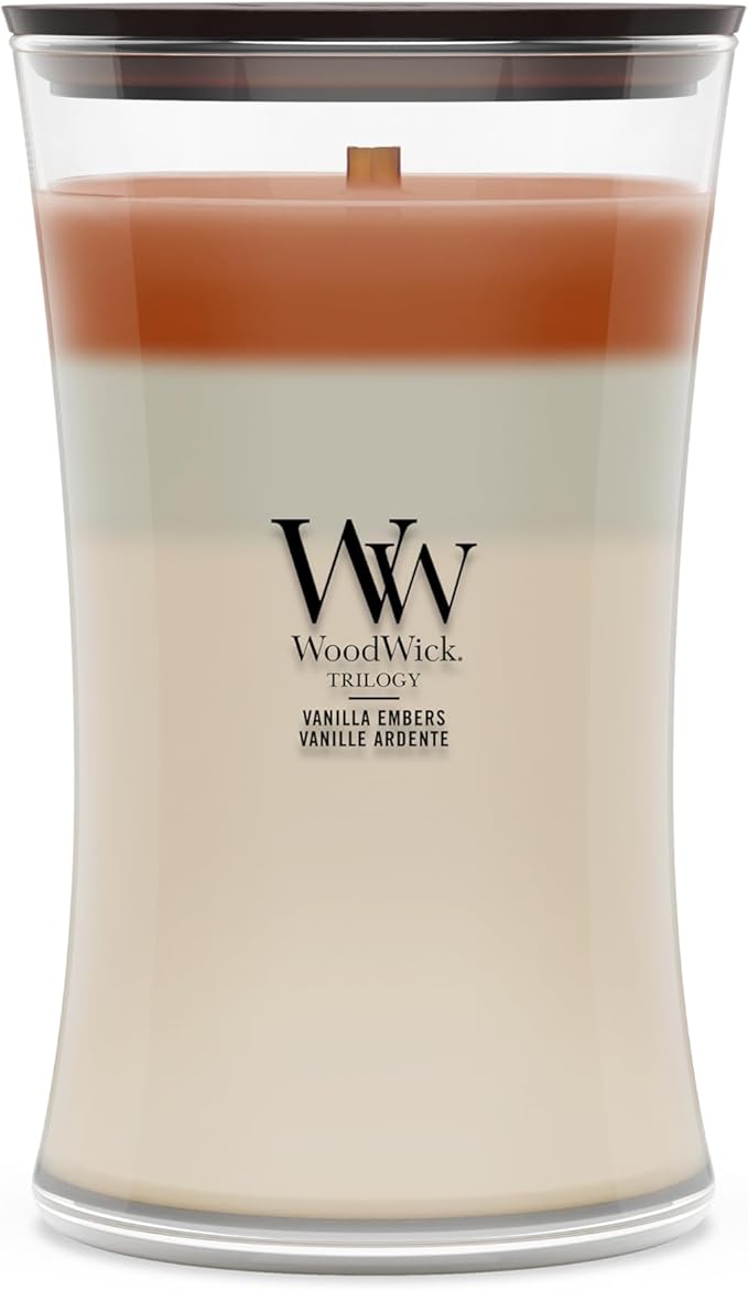 WoodWick | Large Candle | Vanilla Embers | Great Gift for Women