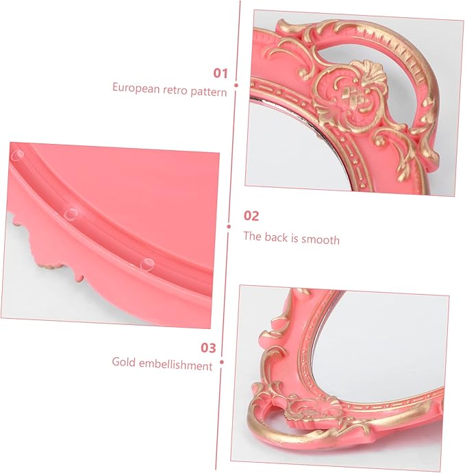 Alipis 1pc Retro Style Decorative Makeup Tray for Perfume and Cosmetics Storage Elegant Mirror Finish for Vanity Bathroom Countertop Household Organizer