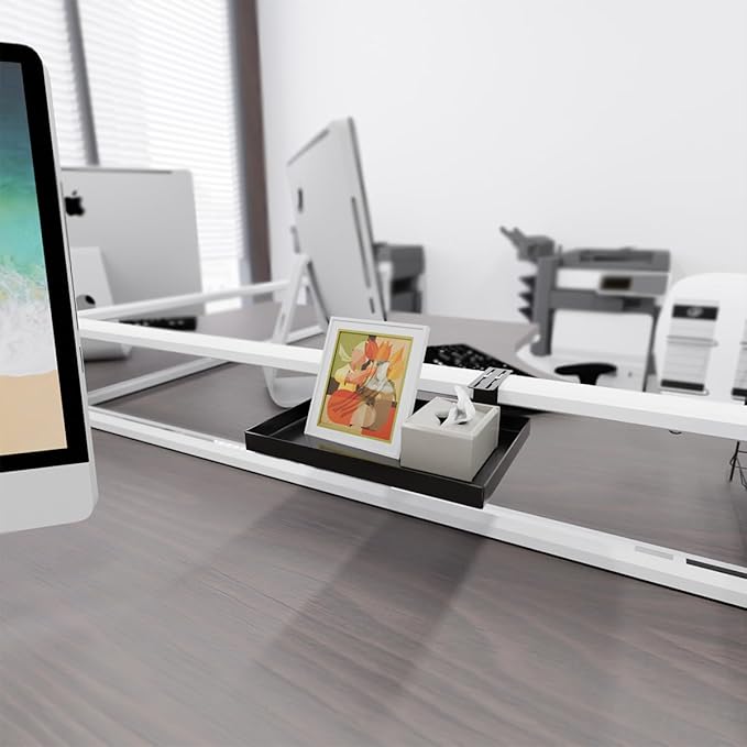 Office Cubicle Shelf - 8.3'' x 5.5'' x 1.7'' Storage Organizer Floating Corner Rack Hanging Shelf Adjustable Home Office Essentials for Planter Statue Decor Photo Frame