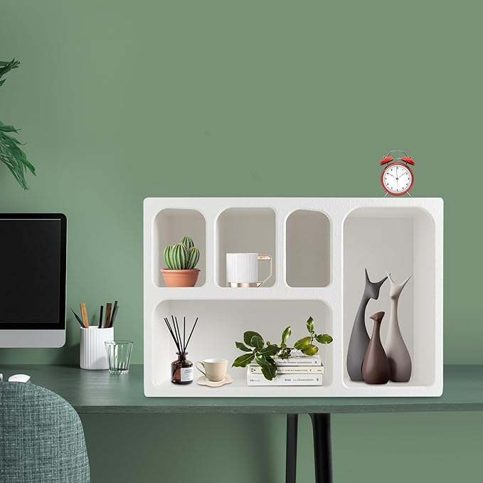 Storage Cabinet, Arched Bathroom Wall Cabinet Modern Wall Shelves Wall Mounted Storage Cabinet Organizer for Bedrooms, Kitchens, Study Rooms, Living Rooms, Bathrooms