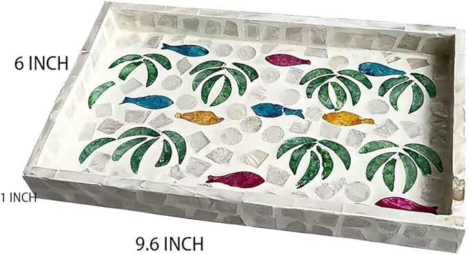 Decor Serving Trays for Coffee Table Ottoman Tray for Living Room Kitchen Serving Tray Bar Trays for Liquor Display Decorative Trays for Home Decor Dreakfast in Bed Tray